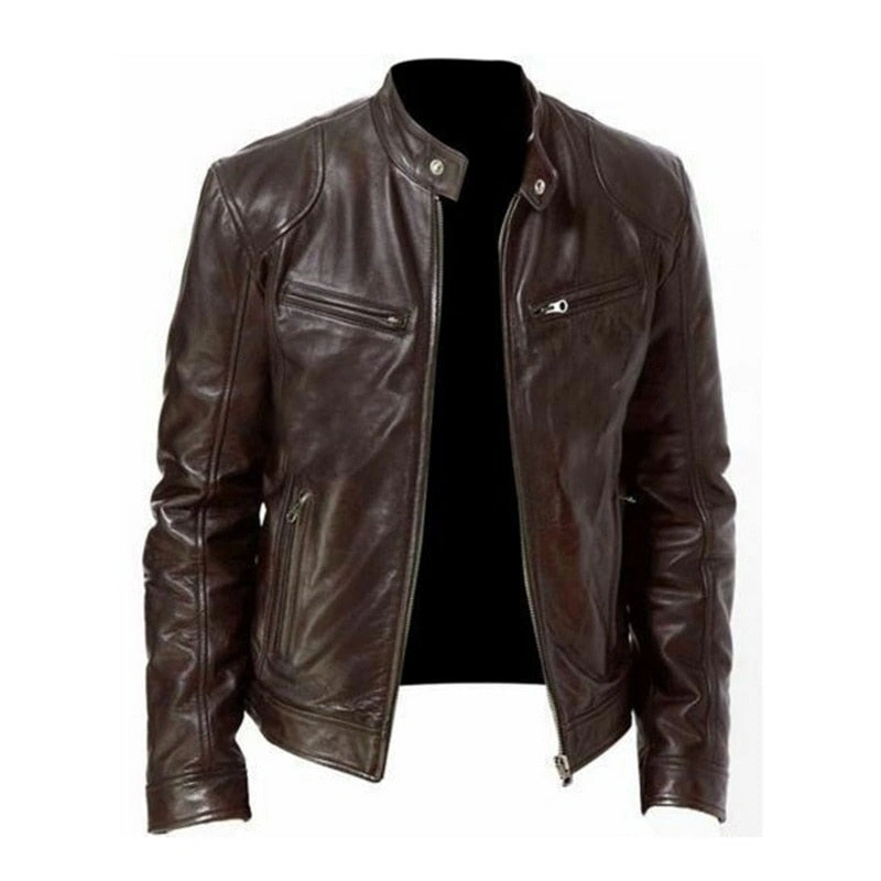 Chaqueta de cuero estilo calle para moto West Louis™ 2023: ¡Estilo y protección sin igual!