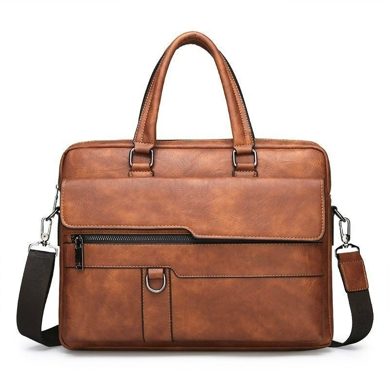 West Louis: Elegante maletín de cuero dividido, diseño exclusivo. Un toque de clase para tu día a día.