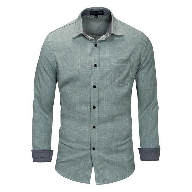 Camisa a cuadros West Louis™: 100% algodón, estilo clásico para un look impecable. ¡Tu armario lo pide!