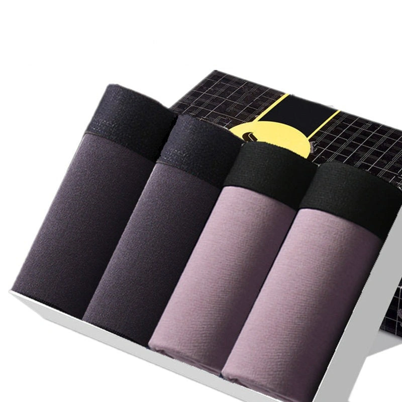 ¡West Louis™ Pack Térmico de Algodón para Hombre! Comodidad y Calor Asegurados. ¡4 Boxer Shorts!